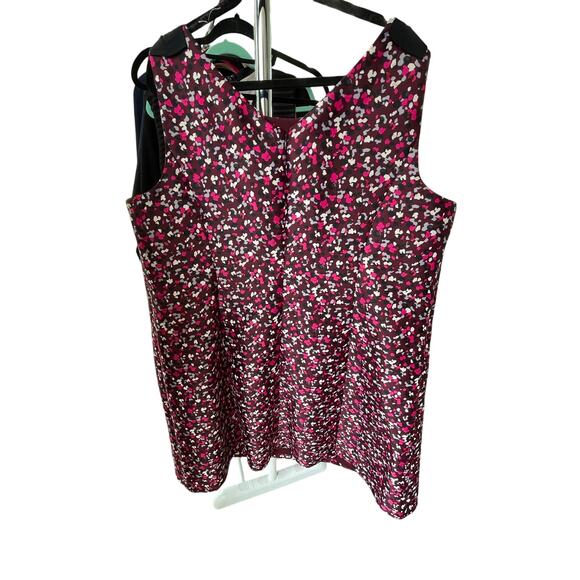 Talbots RSVP Bow Shoulder Confetti Print Fit & Flare Dress  EUC 22W - Picture 4 of 7